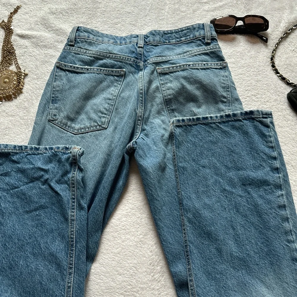 ZARA Light Blue High-Rise Women's Jeans - Picture 3 of 3